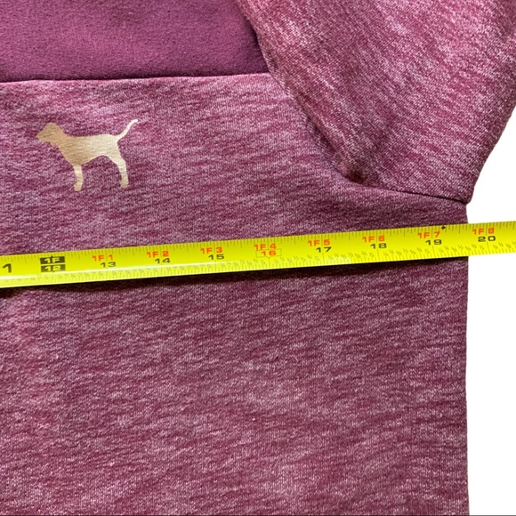 Victoria Secret Pink Maroon Pullover Size Small - Picture 7 of 16